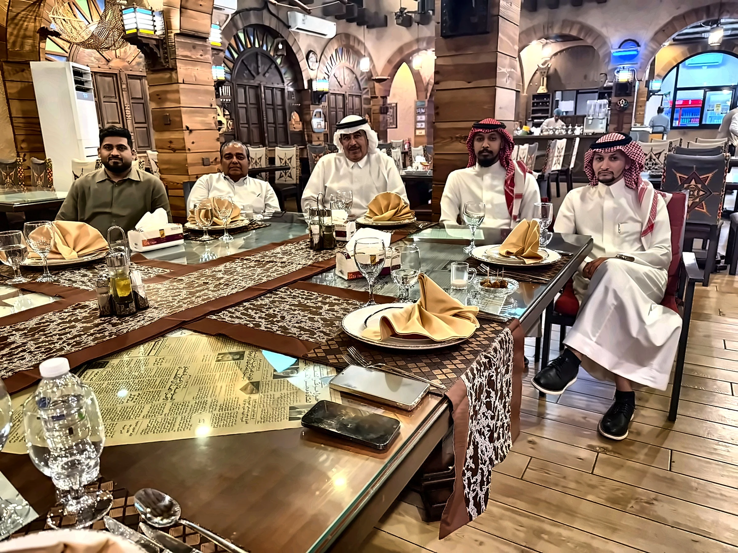 Hosting distinguished guests at a formal dinner
