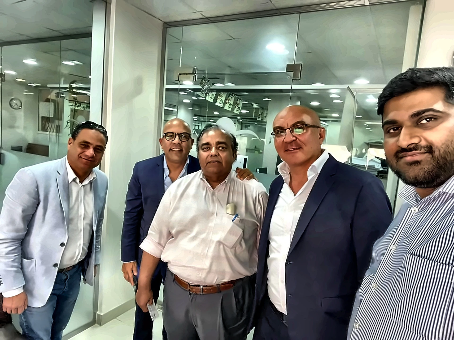 Tony Samuel with international business partners