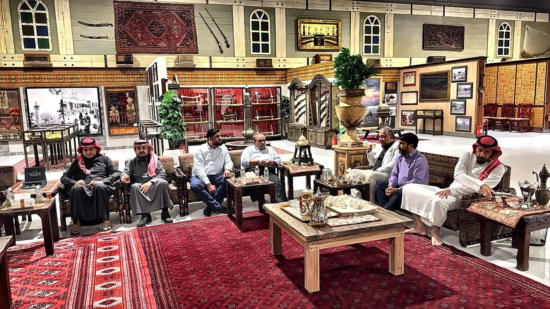 Tony Samuel hosted at a traditional Saudi heritage majlis