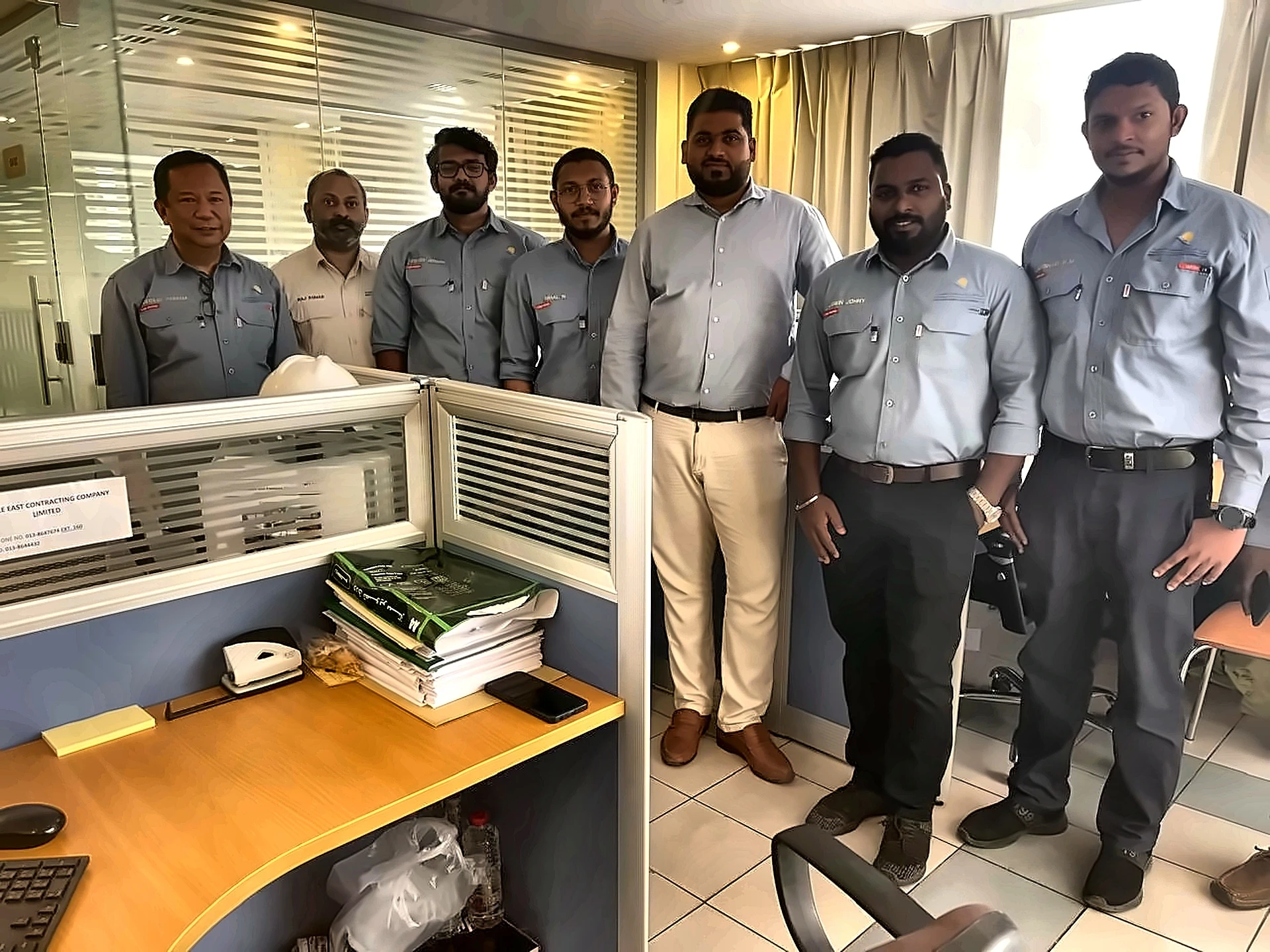 Office team photo, Al Khobar
