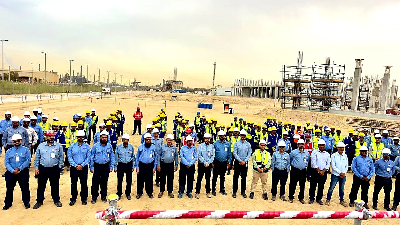 MEG and partner engineering team assembly on site