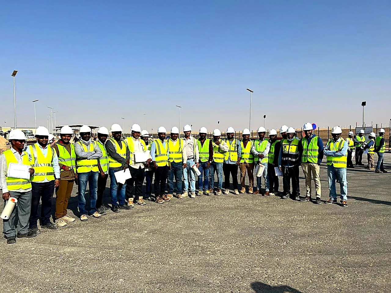 Workforce team certified and mobilized on site