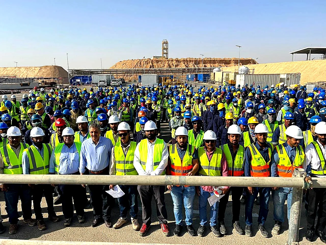 Site-wide workforce assembly across the project