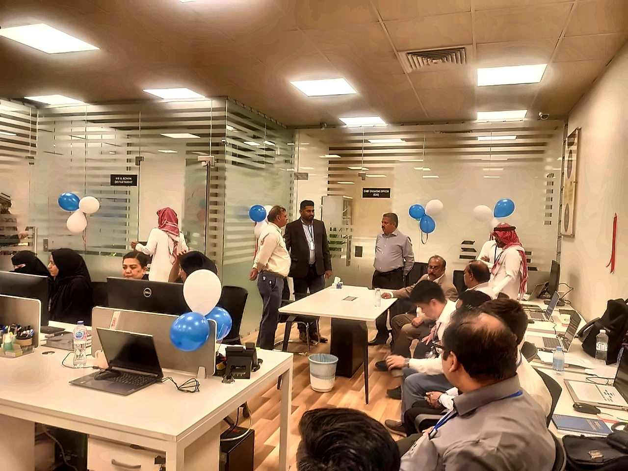 Team celebration in the new MEG Al Khobar office