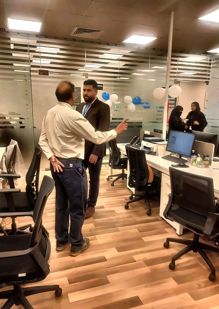 Leadership walkthrough of the new MEG Al Khobar office